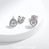 MODIAN Moissanite D Color Stud Earrings Hearts Cut Lab Created Diamond 925 Sterling Silver Romantic Earrings For Women Jewelry