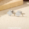 MODIAN D Color Moissanite Clubs Small Ear Studs 925 Sterling Silver  Daily Wear Stackable Stud Earrings For Women Fine Jewelry
