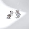 MODIAN Luxury Tiny Halo Moissanite Stud Earrings 925 Sterling Silver Earrings For Women Engagement Wedding Fine Jewelry Gift