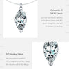 MODIAN Marquise Cut D Color Moissanite Choker Necklaces 925 Sterling Silver Fashion Pendant Necklace For Women Fine Jewelry Gift