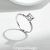 MODIAN 1CT Moissanite Ring Delicate Square Cushion Cut Lab Diamond Ring 925 Sterling Silver Wedding Statement Jewelry For Women