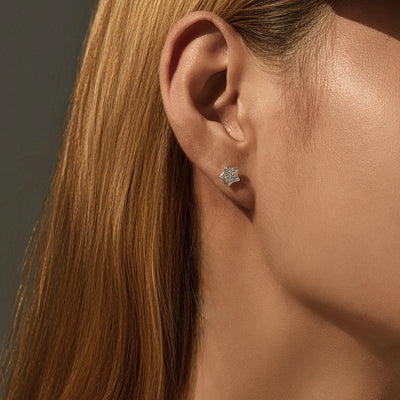 MODIAN D Color Shinning Moissanite 925 Sterling Silver Cute Stars Stud Earrings For Women Daily Party Fine Jewelry Accessories