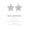 MODIAN D Color Dazzling Moissanite Earrings 925 Sterling Silver Trendy Cute Snowflake Stud Earrings For Women Fine Jewelry