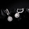 MODIAN D Color Moissanite Drop Earrings 925 Sterling Silver Halo Dangle Earrings For Women Wedding Engagement Fine Jewelry Gift