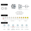 MODIAN D Color 1CT Moissanite Stud Earrings For Women 925 Sterling Silver 0.5CT Dazzling Lab Diamond Wedding Jewelry Gifts