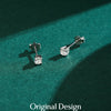 Modian Moissanite Gemstone Clear D Color 925 Sterling Silver Small Tiny Dazzling Stud Earrings For Women Wedding Fine Jewelry