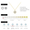 MODIAN D Color Moissanite 925 Sterling Silver Exquisite Snowflake Link Chain Pendant Necklace Bracelet For Women Jewelry Set