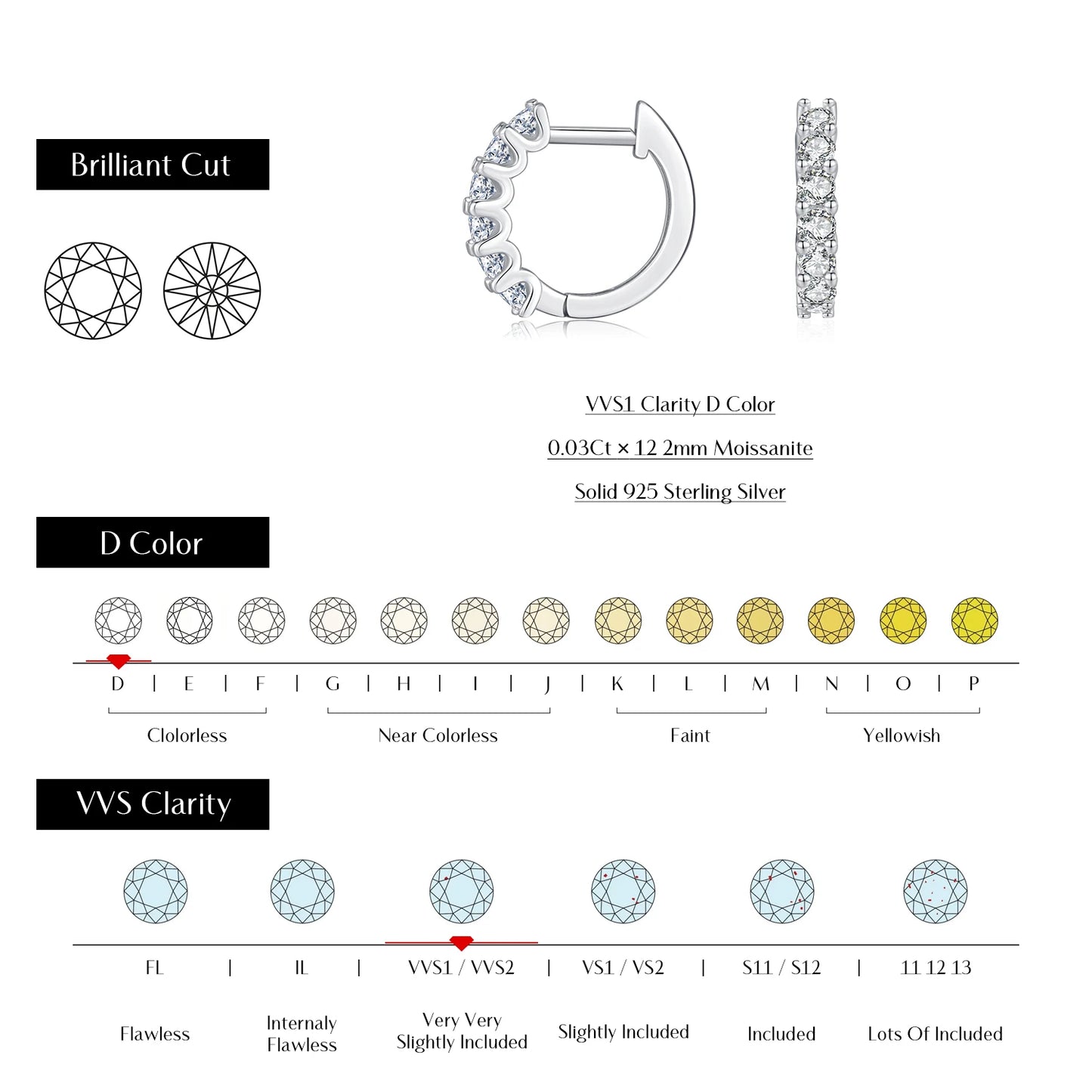 MODIAN D Color Moissanite 925 Sterling Silver Luxury Sparkle Geometric Hoop Earrings Ring For Women Wedding Fine Jewelry Set