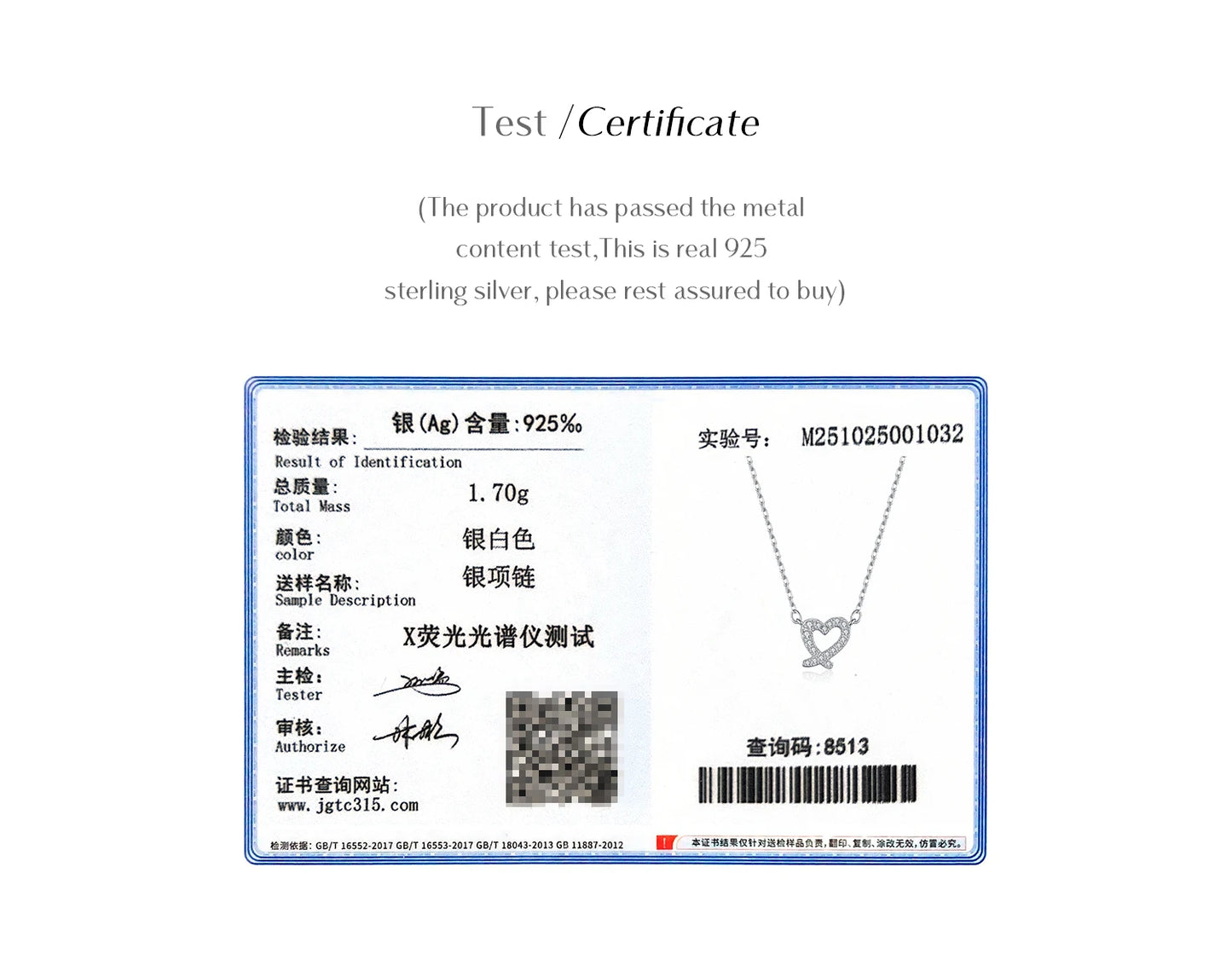 MODIAN D Color Moissanite Necklaces 925 Sterling Silver Exquisite Sweet Irregular Heart Pendant Necklace For Women Fine Jewelry