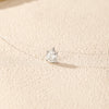 MODIAN 1CT Round Clarity Moissanite Necklace 925 Sterling Silver Transparent Line Choker Pendant Necklace For Women Fine Jewelry
