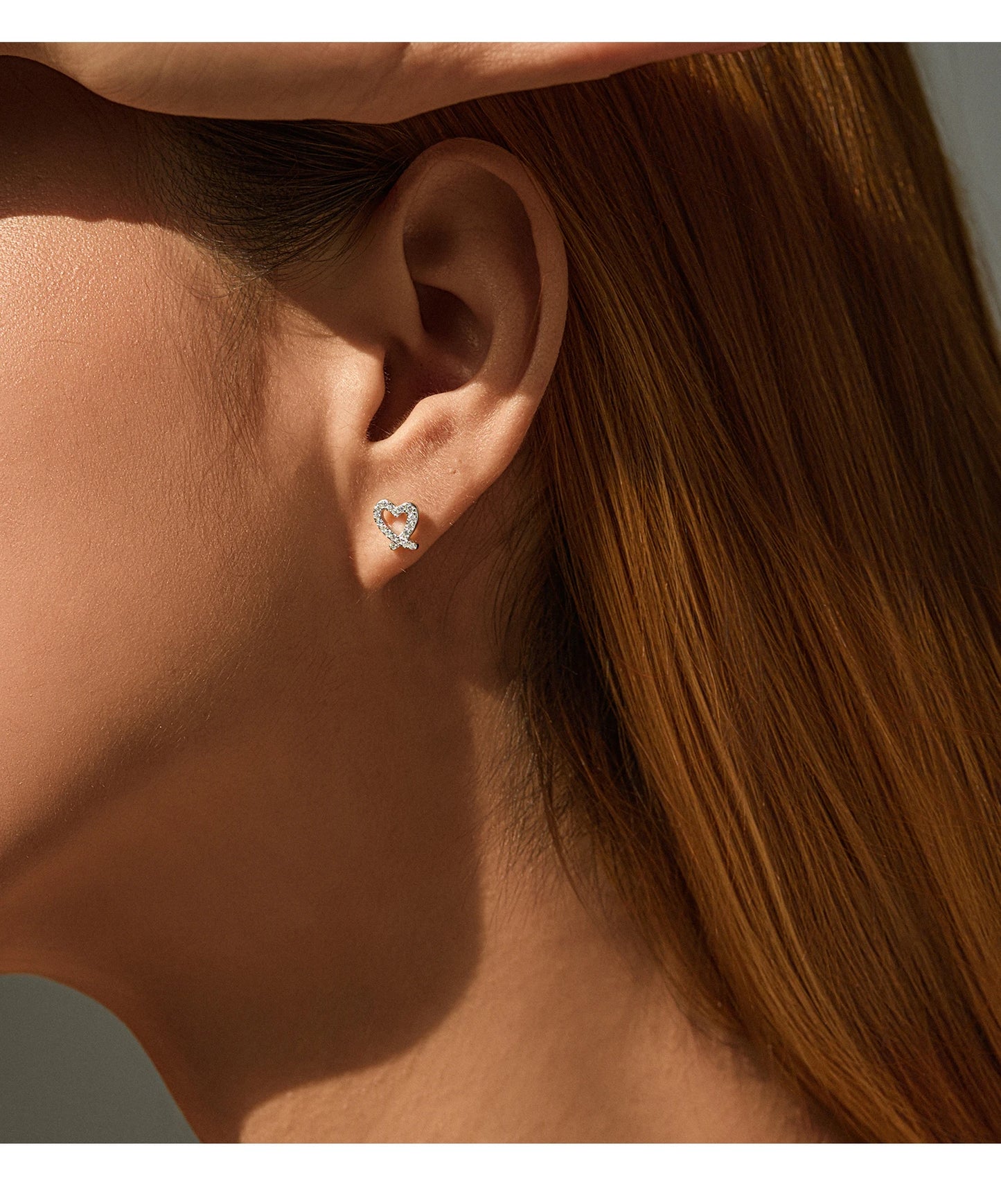 MODIAN Sparkle Moissanite Sets 925 Sterling Silver Sweet Irregular Heart Earrings Ring Bracelet Necklace For Women Jewelry Sets