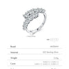 MODIAN D Color Moissanite Eternity Band Ring 925 Sterling Silver Luxury Geometric Ring For Women Wedding Engagement Fine Jewelry
