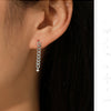 MODIAN D Color Moissanite Link Chain Stud Earrings 925 Sterling Silver Exquisite Trendy Earrings For Women Vacation Fine Jewelry