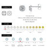 MODIAN D Color Heart Pear Square Moissanite Stud Earrings 925 Sterling Silver Lab Diamond Earrings For Women Wedding Jewelry