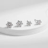 MODIAN 1 Carat D Color Moissanite Stud Earrings 925 Sterling Silver Sparkling Wedding Platinum Plated Fine Jewelry For Women