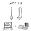 MODIAN Sparkling D Color Moissanite Drop Earrings 925 Sterling Silver Classic Geometric Dangle Earrings For Women Fine Jewelry