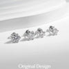 MODIAN 1 Carat D Color Moissanite Stud Earrings 925 Sterling Silver Sparkling Wedding Platinum Plated Fine Jewelry For Women