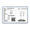 MODIAN 0.5Ct D Color Rhombic Moissanite Ear Buckles 925 Sterling Silver Luxury Shiny Hoop Earrings for Women Wedding Jewelry