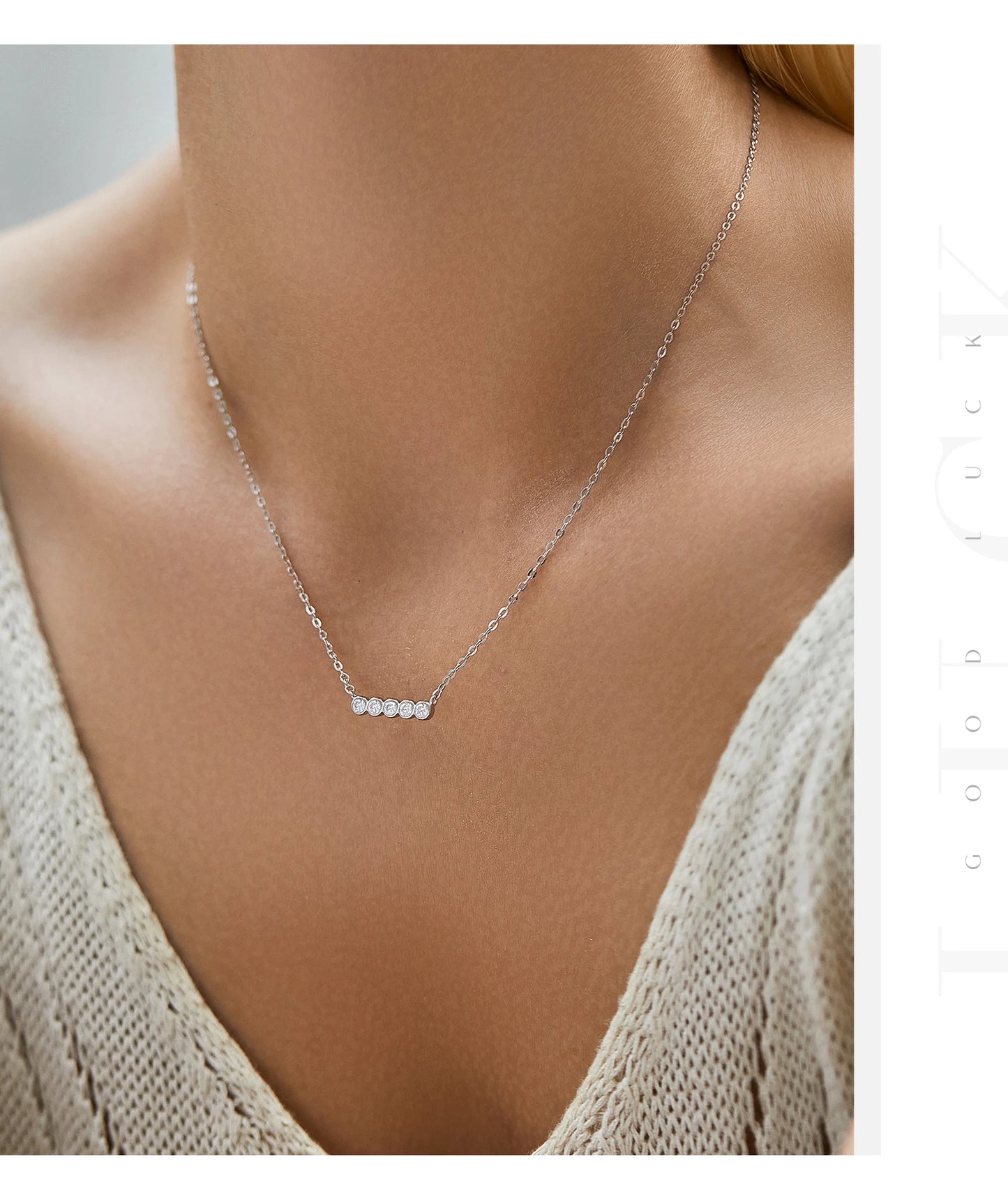 MODIAN D Color Moissanite Link Chain Pendant Necklace 925 Sterling Silver Trendy A Row Round Bracelet For Women Fine Jewelry Set