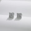 MODIAN Simple D Color Moissanite 925 Sterling Silver Dazzling Lab Created Diamond Ideal Cut Stud Earrings For Women Jewelry