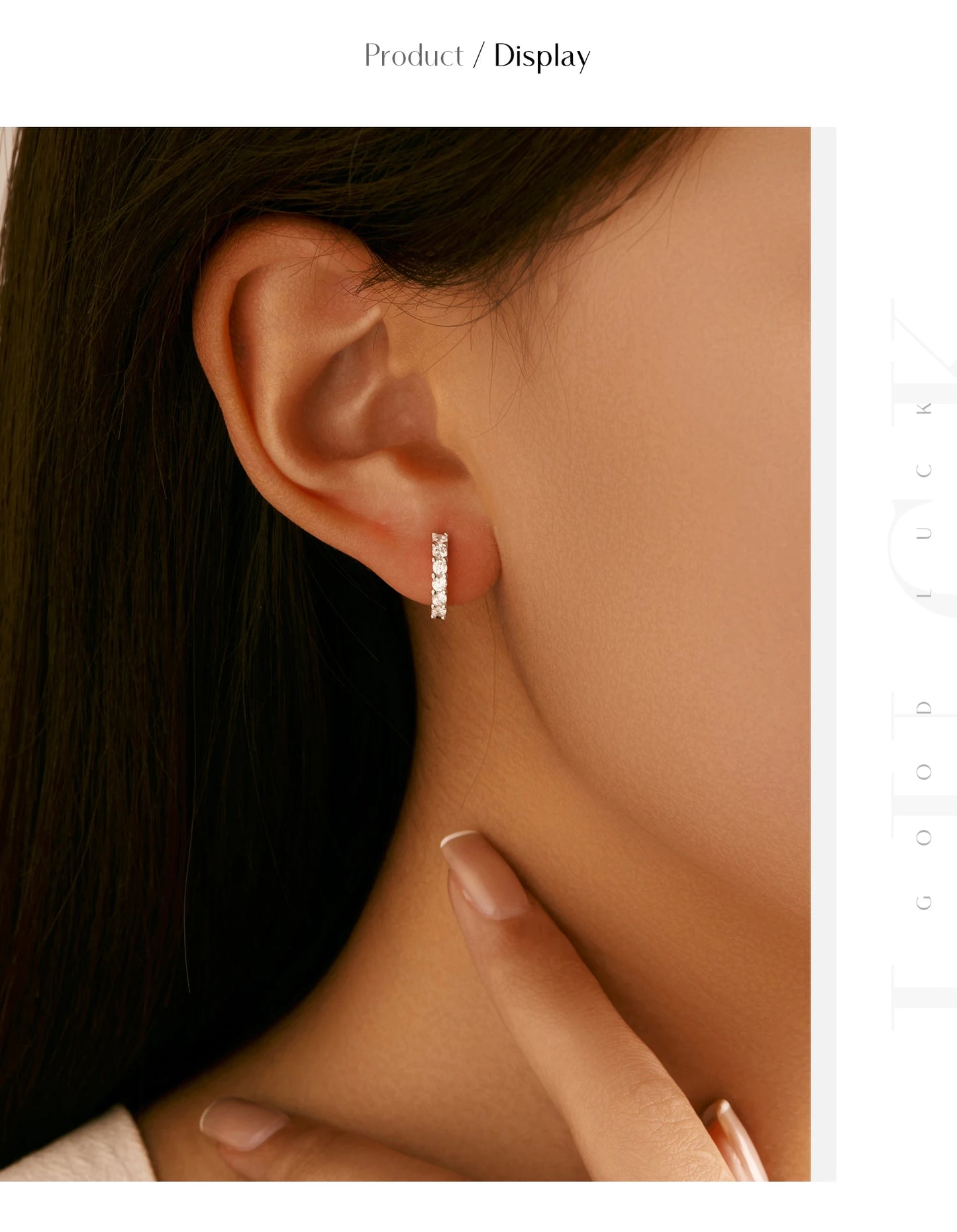 MODIAN D Color Moissanite Small Hoop Earrings 925 Sterling Silver Hollow Sparkling Ear Buckles For Women Wedding Fine Jewelry