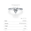 MODIAN D Color Pear Cut Moissanite Ring 925 Sterling Silver Water Drop Lab Diamond Wedding Rings For Women Wedding Fine Jewelry