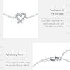 MODIAN Sparkle Moissanite Sets 925 Sterling Silver Sweet Irregular Heart Earrings Ring Bracelet Necklace For Women Jewelry Sets