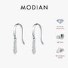MODIAN D Color Moissanite Dangle Dangle 925 Sterling Silver Fashion Dazzling Fashion Water Drop Earrings For Women Fine Jewelry