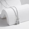 MODIAN 0.5 Carat D Color Moissanite Lock Pendant Necklace For Women 925 Sterling Silver Party Stackable Fine Jewelry With Boxes