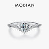 MODIAN Crown D Color Moissanite Ring Delicate Lab Diamond Ring 925 Sterling Silver For Women Wedding Engagement Jewelry