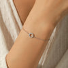 MODIAN D Color Moissanite Bracelet 925 Sterling Silver Fashion Hallow Out Round Link Chain Bracelet For Women Fine Jewelry Gifts