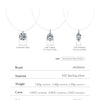 MODIAN 3 Styles Moissanite Necklace 925 Sterling Silver Simple Geometric Fishing Line Choker Necklaces For Women Fine Jewelry