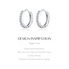 MODIAN D Color Sparkling Moissanite Earrings 925 Sterling Silver Classic Shining Circle Hoop Earrings For Women Fine Jewelry