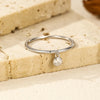 MODIAN D Color Round Moissanite Ring 925 Sterling Silver Small Charms Sparkling Finger Rings For Women Wedding Jewelry Gift