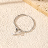 MODIAN D Color Moissanite Rings 925 Sterling Silver Adjustable Beads Boxes Exquisite Chain Rings For Women Fine Jewelry Gift