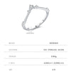 MODIAN D Color Moissanite Rings 925 Sterling Silver Exquisite Arrow Thin Finger Sparkling Rings For Women Wedding Fine Jewelry