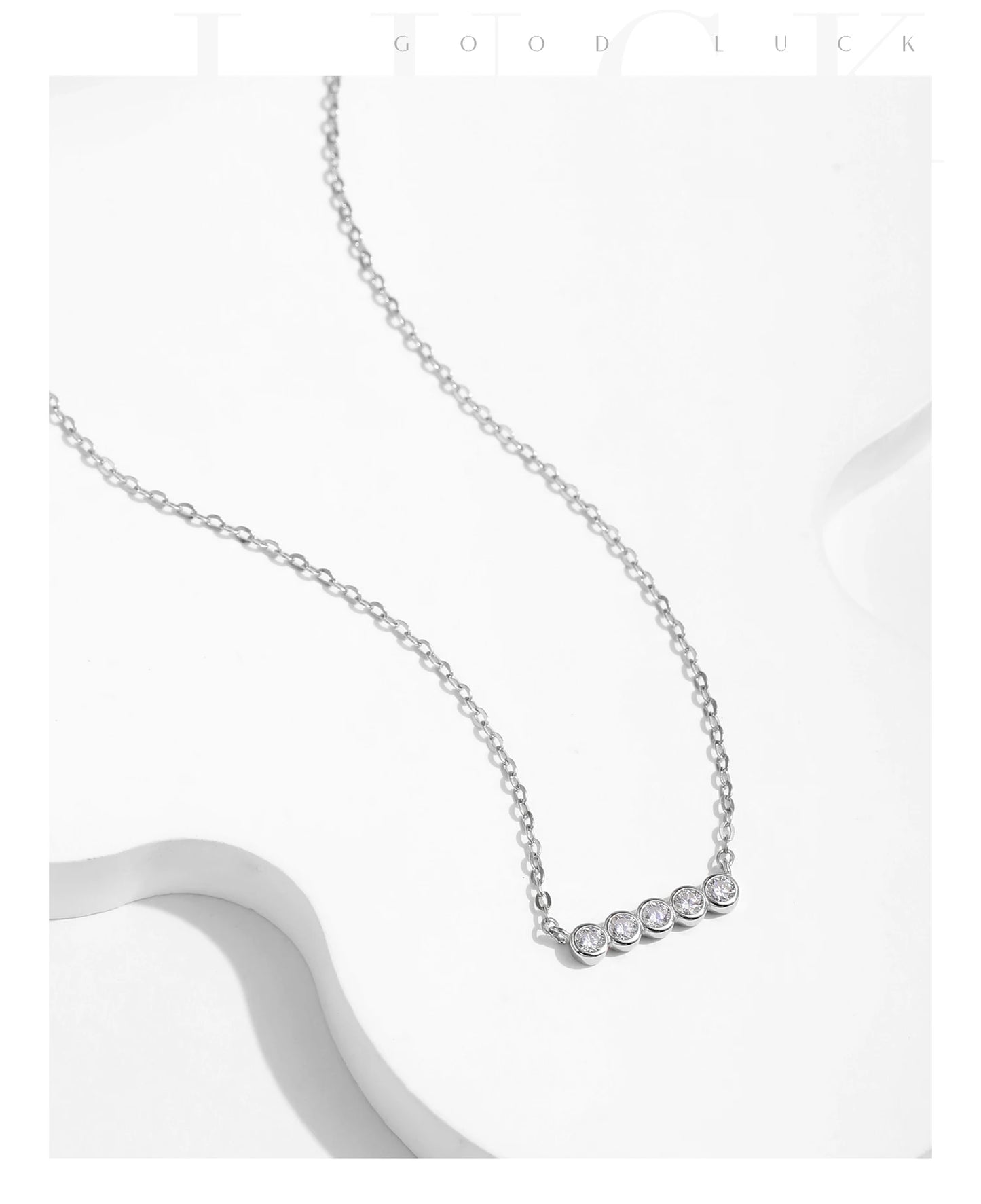 MODIAN D Color Moissanite Link Chain Pendant Necklace 925 Sterling Silver Trendy A Row Round Bracelet For Women Fine Jewelry Set