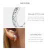 MODIAN D Color Moissanite Ear Buckles 925 Sterling Silver Sparkle Retro Hollow Stars Hoop Earrings For Women Fine Jewelry