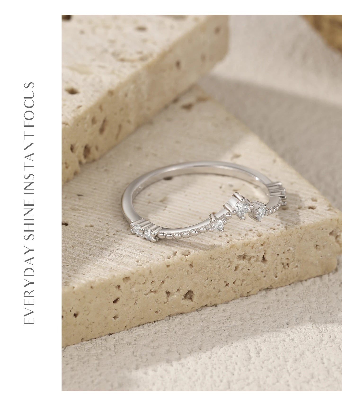 MODIAN D Color Moissanite Rings 925 Sterling Silver Exquisite Arrow Thin Finger Sparkling Rings For Women Wedding Fine Jewelry