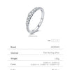 MODIAN Exquisite Round Moissanite Ring 925 Sterling Silver Trendy Wedding Engagement Band Rings For Women Fine Jewelry