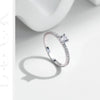 MODIAN D Color Moissanite Ring Delicate Square 925 Sterling Silver Lab Diamond Ring For Women Wedding Statement Jewelry