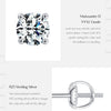 MODIAN 1.00Ct 2.00Ct Moissanite D Color Lab Diamond Stud Earrings For Women 925 Sterling Silver Basic Design Wedding Jewelry