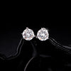 MODIAN D Color 1CT Moissanite Earrings 925 Sterling Silver Sparkling Three Prong Setting Stud Earrings For Women Wedding Jewelry