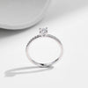MODIAN D Color Moissanite Ring Delicate Square 925 Sterling Silver Lab Diamond Ring For Women Wedding Statement Jewelry
