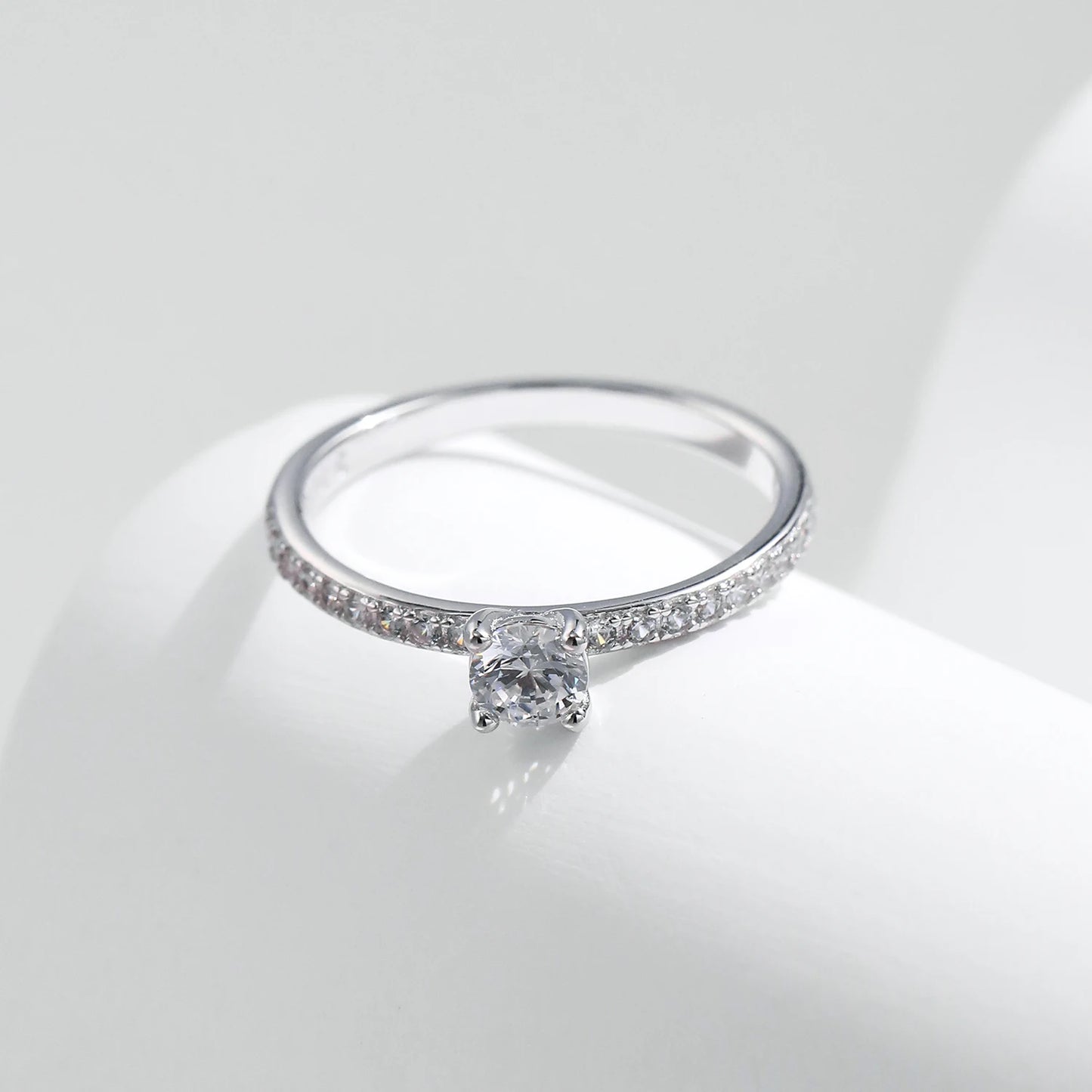 MODIAN D Color Moissanite Ring Delicate Square 925 Sterling Silver Lab Diamond Ring For Women Wedding Statement Jewelry