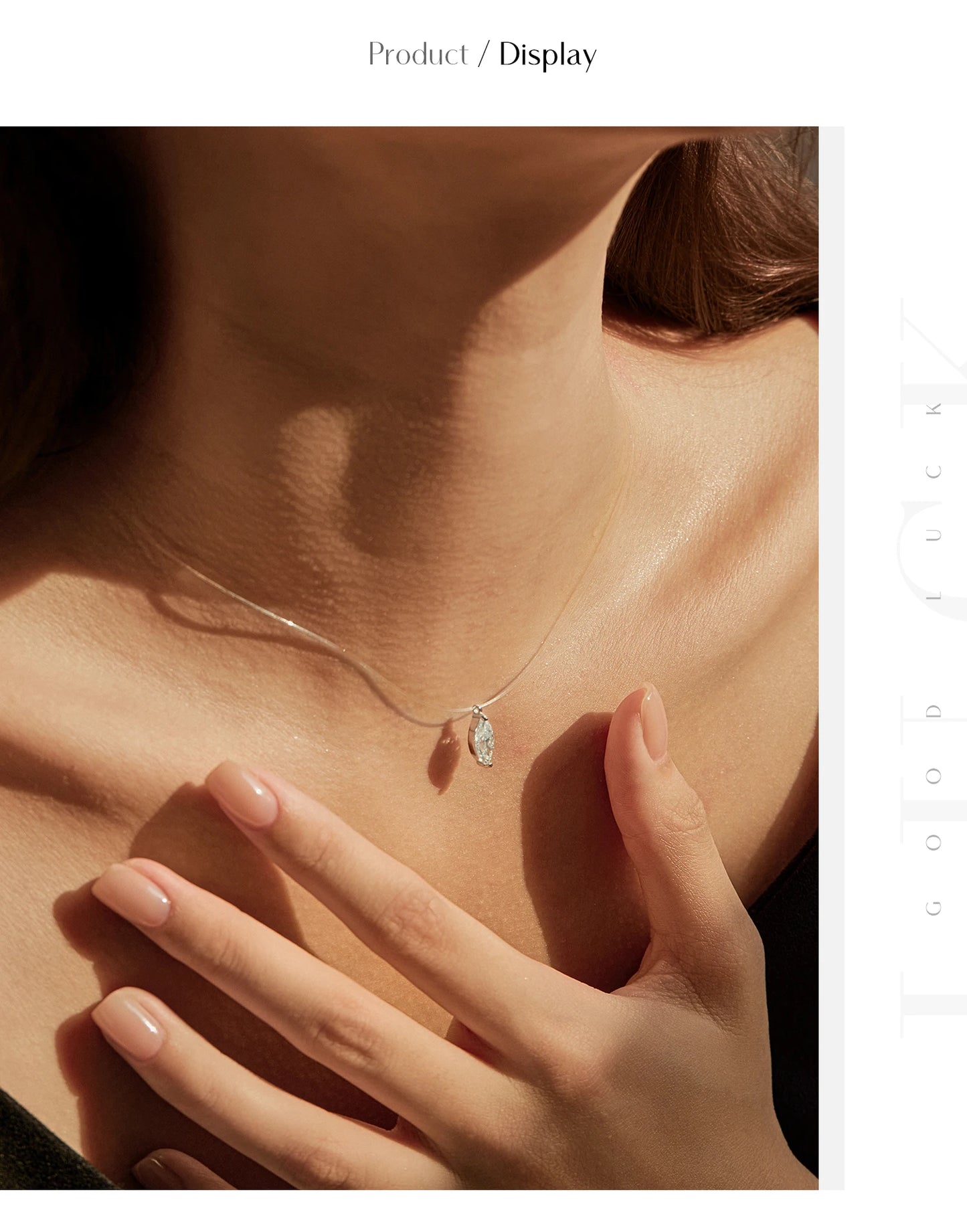 MODIAN Marquise Cut D Color Moissanite Choker Necklaces 925 Sterling Silver Fashion Pendant Necklace For Women Fine Jewelry Gift