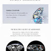 MODIAN D Color VVS1 Round Teal Moissanite Ear Climbers 925 Sterling Silver Luxury Trendy Stud Earrings For Women Fine Jewelry