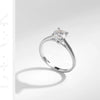 MODIAN 1CT D Color Round High Quality Moissanite Ring For Women 925 Sterling Silver Romantic Wedding Engagement Band Jewelry