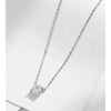 MODIAN Moissanite Pendant Necklace D Color 0.8CT Lab Diamond For Women Wedding Engagement 925 Sterling Silver Fine Jewelry Gift
