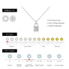 MODIAN 0.5 Carat D Color Moissanite Lock Pendant Necklace For Women 925 Sterling Silver Party Stackable Fine Jewelry With Boxes